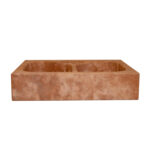Lavabo Cucina in Marmo Travertino Rosso Spazzolato
