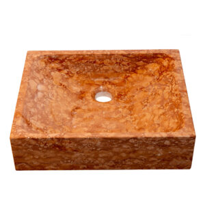 Lavabo per Bagno in Marmo Rosso Verona