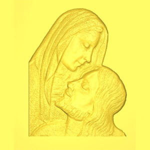 Cristo e Madonna 2 - 3d Model STL (Copia)