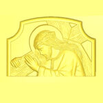 Cristo con croce - 3d Model STL