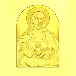 Cristo cuore in mano - 3d Model STL