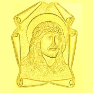 Cristo dentro la pergamena - 3d Model STL