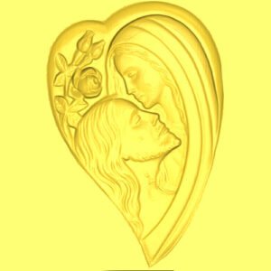 Cristo e Madonna 7 - 3d Model STL