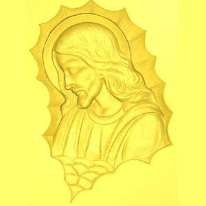 Cristo in nuvola - 3d Model STL