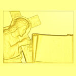 Lapide Cristo con pergamena - 3d Model STL