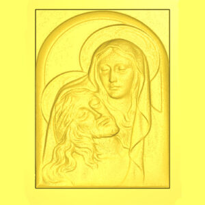 Madonna con Cristo 7 - 3d Model STL