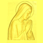 Madonna con mani giunte - 3d Model STL