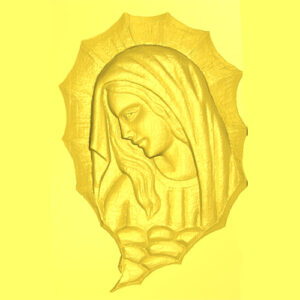 Madonna in nuvola - 3d Model STL