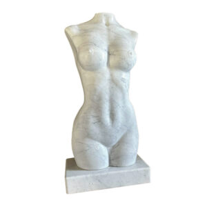 Busto da donna in Marmo Bianco di Carrara