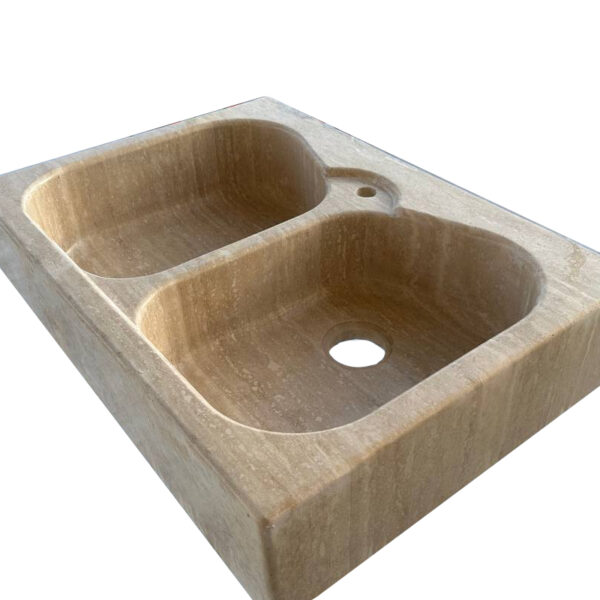 Lavabo in Travertino Classico - immagine 2