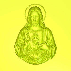 Cristo con Cuore- 3d Model STL