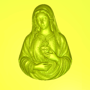 Madonna con Cuore- 3d Model STL